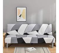 Mingfuxin Copridivano convertibile senza braccioli, in elastan, elasticizzato, antiscivolo, elastico, pieghevole, per divano 2-3 posti, senza braccioli (stampato #3261)