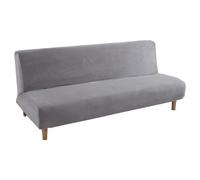 Mingfuxin Copridivano per divano letto senza braccioli, spesso elasticizzato, in velluto spesso, da 2-3 posti, senza braccioli, antiscivolo, elastico, pieghevole, protezione per divano futon (velluto