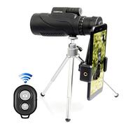 Mingfuxin, telescopio monoculare impermeabile ad alta potenza, con supporto per smartphone e telecomando senza fili, per bird watching, campeggio, escursionismo