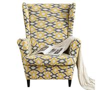 Mingfuxin Wingback - Coprisedia 2 in 1 separati, elasticizzati, per poltrone, poltrone, poltrone, divani, sedie, protezione per mobili per soggiorno, camera da letto
