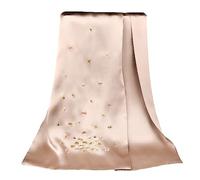 MINGGUXIUYI Sciarpa lunga delle donne di seta di doppio strato di seta di gelso ricamata a mano 100% sciarpa lunga, foulard e scialli del collo, 1, 35