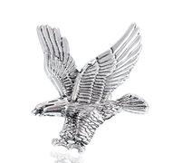 MINGHUA Oro Argento Flying Eagle Spilla per Gli Uomini e Lega, Colore: Silvery, cod. UK_B07BJ4L74T