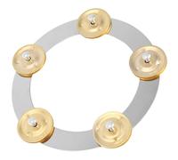 Minghunian Rack Drum Hi-Hat Campana Metallo Jazz Acciaio Tamburello Accessori per Strumenti Percussioni