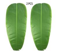 Minglan 2PCS simulated banana leaves, fruit dot decorative leaves, fruit basket bottom stall leaves
