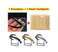 Minglan Toothpick Mini Crossbow Bow Cross Arrow Bow Toy