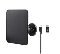 MINGLEA Dispositivo di energia solare 5W 5V per telecamera di osservazione esterna con cavo esteso e supporto regolabile IP66 impermeabile