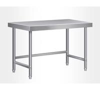 MingNov Tavolo da lavoro commerciale in acciaio inox, 1/2/3 ripiani, EN 1.4301 (304) o 1.4372 (201) in acciaio, mobile/fisso, dimensioni personalizzate, per ristorante, macelleria, ristorazione (1