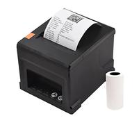 mingqian 80mm USB + LAN Stampante per scontrini Stampante POS con taglierina automatica Desktop Stampa termica diretta compatibile con supporto ESC/POS per spedizioni Affari Ristorante Cucina Supermer