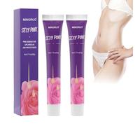 MINGRUO 2Pcs Crema sbiancante per parti intime, Crema Sbiancante Intima Decolorante Naturale per Zone Intime e sensibili Ginocchia ascelle