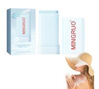 MINGRUO 2Pcs stick protezione solare, Invisible Sunscreen Stick SPF 50+, Stick Solare Per Viso, Una Crema Solare Idratante lunga durata e resistente all'acqua