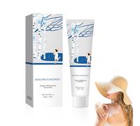 MINGRUO Crema Solare Viso, Fluido Solare Idratante e Antiossidante, Protezione solare per il viso, Protezione UV Efficace, Crema UV Viso Sensitive