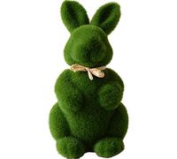 MINGSTORE Bella Handmade Muschio Coniglio Erba Artificiale Tappeto Erboso Coniglietto di Pasqua Home Office Decorazione Ornamento Accessori