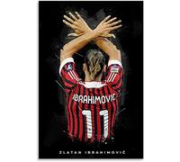 MINGYANMAO Stampe Su Tela 60 * 90cm Zlatan Ibrahimovic Milan Football Canvas Wall Art Soggiorno Poster Camera da letto Decor Painting Senza Cornice