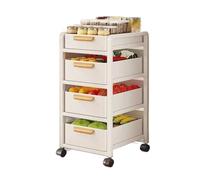 MINGYIHUI Scaffale per Cestini per La Spesa da Cucina,scaffale Mobile Indipendente A più Livelli,Carrello Portaoggetti Multifunzionale per La Casa,Ferro Battuto,Adatto per Il Soggiorno(Color:Nero)