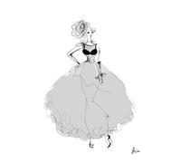 MINGYTN Casa Poster Decorativo Dipinto Su Tela, Bianco E Nero, Linea, Bellezza, Particella, Astratto, Nudo, Decorazione Da Parete, Vernice Per La Casa(M,40X50cm)