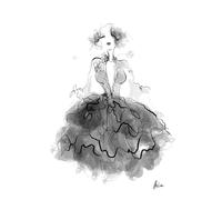 MINGYTN Casa Poster Decorativo Dipinto Su Tela, Bianco E Nero, Linea, Bellezza, Particella, Astratto, Nudo, Decorazione Da Parete, Vernice Per La Casa(N,50x70cm)