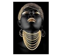 MINGYTN Casa Poster Decorativo Donne Africane, Classici, Gesti, Poster E Stampe Su Tela, Senza Cornice, Quadri Da Parete Per L'arredamento Della Casa(Q,40x60cm)