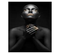 MINGYTN Casa Poster Decorativo Donne Africane, Classici, Gesti, Poster E Stampe Su Tela, Senza Cornice, Quadri Da Parete Per L'arredamento Della Casa(K,40x60cm)