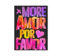 MINGYTN Casa Poster Decorativo Lettere Colorate, Poster D'amore, Stampe, Dipinti Su Tela, Decorazione Artistica Da Parete Per Camera Da Letto E Soggiorno(H,50x70cm)