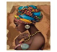 MINGYTN Casa Poster Decorativo Quadro Su Tela Con Figura Astratta, Ritratto Di Donne Africane, Poster E Stampe Senza Cornice, Decorazione Da Parete Per Soggiorno, Decorazione Per La Casa(M,40x60cm)