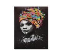 MINGYTN Casa Poster Decorativo Quadro Su Tela Con Figura Astratta, Ritratto Di Donne Africane, Poster E Stampe Senza Cornice, Decorazione Da Parete Per Soggiorno, Decorazione Per La Casa(O,30x40cm)