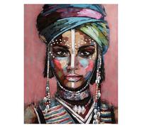 MINGYTN Casa Poster Decorativo Quadro Su Tela Con Figura Astratta, Ritratto Di Donne Africane, Poster E Stampe Senza Cornice, Decorazione Da Parete Per Soggiorno, Decorazione Per La Casa(H,50x70cm)
