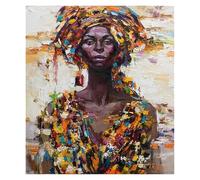 MINGYTN Casa Poster Decorativo Quadro Su Tela Con Figura Astratta, Ritratto Di Donne Africane, Poster E Stampe Senza Cornice, Decorazione Da Parete Per Soggiorno, Decorazione Per La Casa(E,20x30cm)