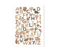 MINGYTN Casa Poster Decorativo Simpatici Poster Con Lettere Di Animali Stampe D'amore Foglie D'erba Sole Dipinti Su Tela Per La Decorazione Della Parete Della Cameretta Dei Bambini(B,20x30cm)
