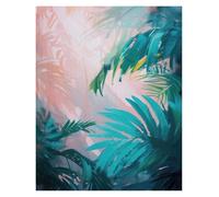 MINGYTN Casa Poster Decorativo Spiaggia Ragazza Francese Estate Cactus Palma Tartaruga Marina Conchiglie Poster Senza Cornice Stampa Tela Dipinto Arredamento Casa(K,30x40cm)