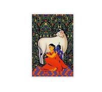 MINGYTN Casa Poster Decorativo Stampa Indiana Retrò, Immagini Astratte, Poster Bohémien, Stampe Artistiche Su Tela, Dipinti Per La Decorazione Della Casa(D,40x60cm)