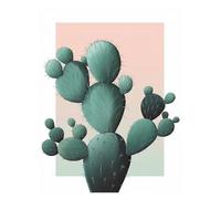 MINGYTN Casa Poster Decorativo Stampa Su Tela Con Poster Di Cactus, Decorazione Popolare Alla Moda Per La Stanza Di Casa, Villa, Estetica, Decorazione Naturale Su Tela Da Parete(UN,40x60cm)