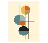 MINGYTN Casa Poster Decorativo Stampa Su Tela Con Poster Di Forme Geometriche, Colori, Tendenze Della Moda, Decorazioni Per La Casa, Ville(K,30x40cm)