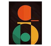 MINGYTN Casa Poster Decorativo Stampa Su Tela Con Poster Di Forme Geometriche, Colori, Tendenze Della Moda, Decorazioni Per La Casa, Ville(T,40X50cm)