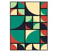 MINGYTN Casa Poster Decorativo Stampa Su Tela Con Poster Di Forme Geometriche, Colori, Tendenze Della Moda, Decorazioni Per La Casa, Ville(M,50x70cm)