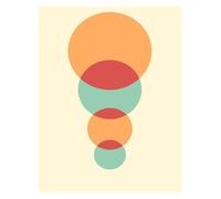 MINGYTN Casa Poster Decorativo Stampa Su Tela Con Poster Di Forme Geometriche, Colori, Tendenze Della Moda, Decorazioni Per La Casa, Ville(N,50x70cm)
