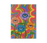 MINGYTN Casa Poster Decorativo Stampe Su Tela In Stile Dipinto Ad Olio Spesso, Con Fiori, Anatra, Bambini, Strada Di Campagna, Fiume, Decorazione Da Parete(UN,40x50cm)