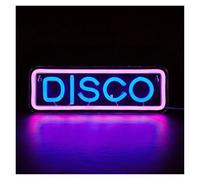 MINGYTN Insegna al Neon LED Disco Insegna Al Neon Luce Per Decorazioni Da Parete Alimentata Tramite USB Per Camera Da Letto Amante Della Musica Party Bar Club Coffee 28.87cm×10cm