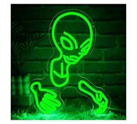 MINGYTN Insegna al Neon LED Insegna Al Neon Aliena Con Luce Dimmerabile USB Per Bevande Caverna Dell'uomo Camera Da Letto Hotel Negozio Sala Giochi Decorazione 39cmx30cm