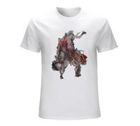 MINGYU VINIBABY Men's Hellboy Demon Form Cotton Tee T-Shirts White M
