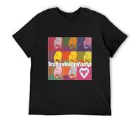 MINGYU VINIBABY Transvision Vamp T-Shirt Graphic Tee Mens Funny Shirt Black M