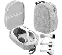 MINGZE Custodia, Custodia da Trasporto per Meta Quest 2, Borsa da Trasporto Borsa Protettiva per Cuffie VR con Guscio Rigido per Viaggi e Archiviazione Domestica