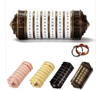 MINGZE Da Vinci Code, Mini Cryptex for Christmas Valentine's Day Most Interesting Regali di Compleanno romantici creativi Birthday Gifts for Boyfriend And Girlfriend Brain Teaser Lock (Bianco-1)