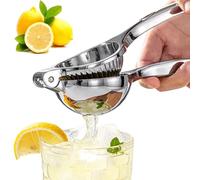 MINGZE Spremilimoni in Acciaio Inossidabile Spremi-limone, Spremi-limone, Spremiagrumi, Lemon Squeezer, Ciotola Metallo Lemon Squeezer Spremiagrumi a Pressione Manuale Acciaio Inox Juicer Estrattore
