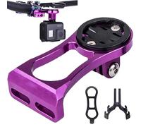 MINGZE Supporto Per Computer Per Bicicletta, Manubrio In Lega Di Alluminio, Supporto Esteso Per Manubrio Della Bicicletta, Compatibile Con Fotocamera Sportiva Action e Torcia Da Bicicletta