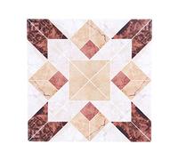 mingzhe 10 Adesivi per Piastrelle a Specchio in PVC Autoadesivi, 12x12 Cm, Adesivi Murali Decorativi Rimovibili con Acqua, con Design Fai da Te, per la Casa, Soggiorno, (#01)