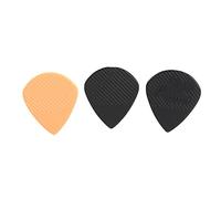 mingzhe 10 Plettri per Chitarra da 1,2 Mm 0,96 Mm, Set di Plettri Antiscivolo per Chitarra Folk e Riproduzione di Accordi, con 10 Colori Assortiti Giallo e Nero