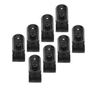 mingzhe 8 Set Morsetti per Tubi a Forma di T da 28 Mm con Bulloni e Dadi Morsetti per Binari Terminali in Metallo Mensola Corrimano Recinzione a Catena