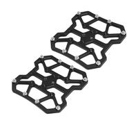 mingzhe Adattatore per Piattaforma Pedale Bici Compatibile KEO in Lega di Alluminio CNC da 90 Mm con Parte Superiore Gommata per Un Facile Aggancio e Affaticamento Ridotto (Nera)