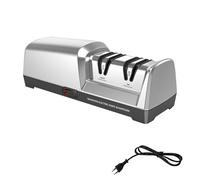 Mingzhe AFFILA COLTELLI ELETTRICO 2 FASI AFFILATURA E LUCIDATURA BORDO DRITTO UTENSILE DA PER USO DOMESTICO (Spina europea 220 V)