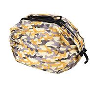 mingzhe Borsa Portaoggetti Pieghevole in Tessuto Oxford con Spalla Singola, Riutilizzabile e Lavabile per Lo Shopping e i Viaggi (Camuffamento Giallo)
